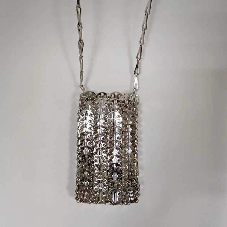 Women's Gold Sequins Handmade Fashion Mobile Niche Crossbody Bags