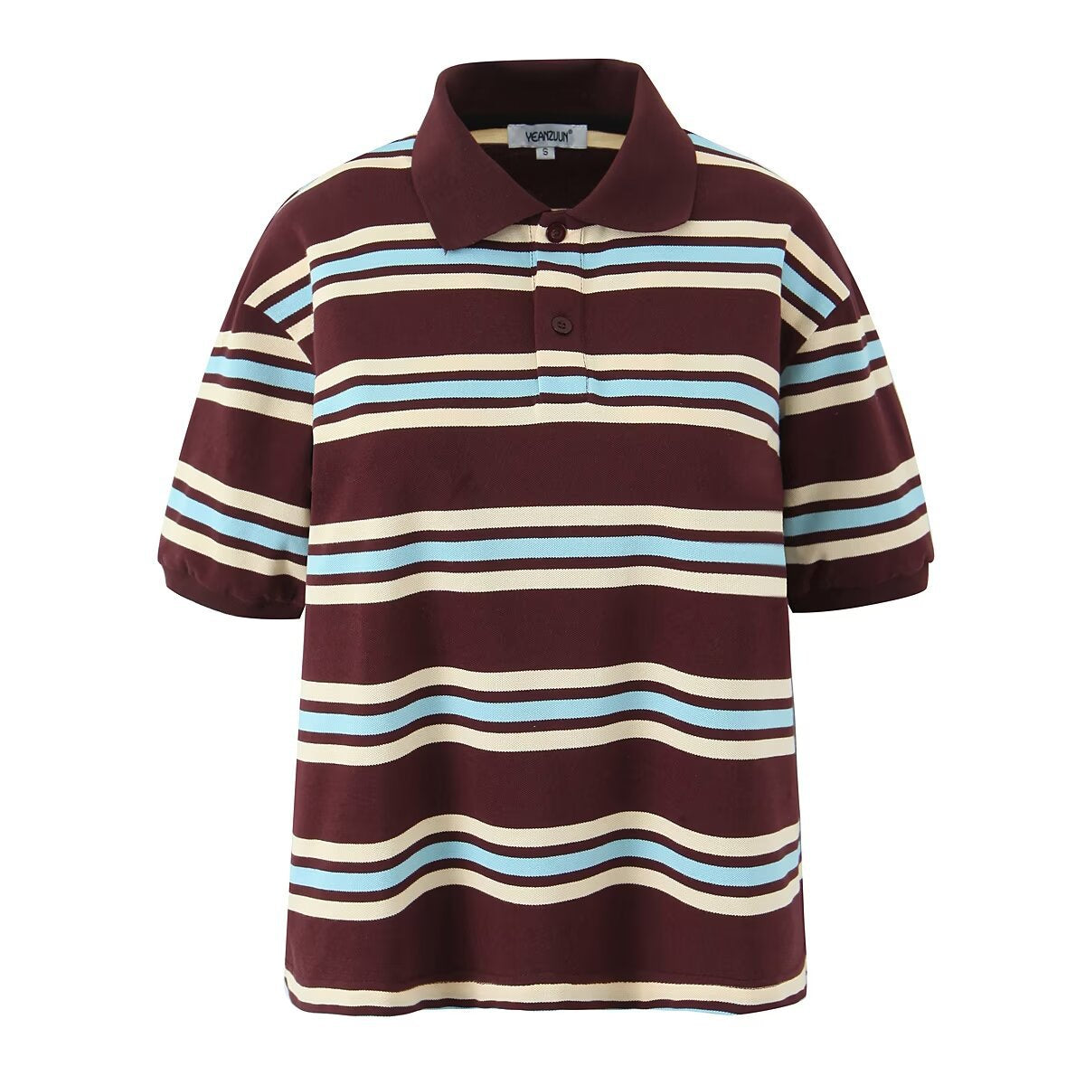 Fashion Striped Sleeve T-shirt Low Waist Shorts