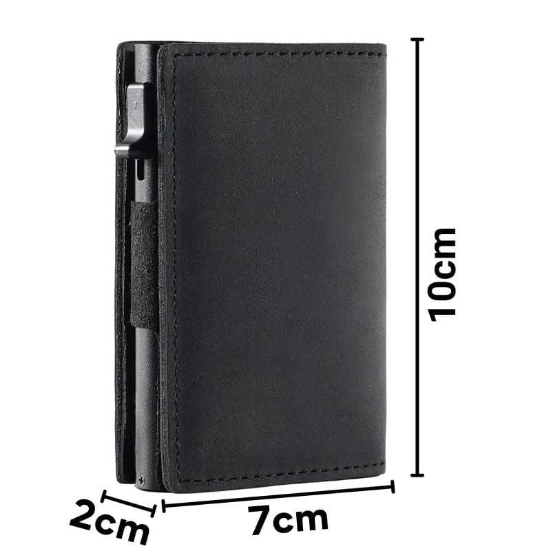 Leather For Man Automatic Pop-up Credit Men's Wallets