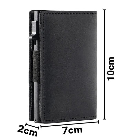 Leather For Man Automatic Pop-up Credit Men's Wallets