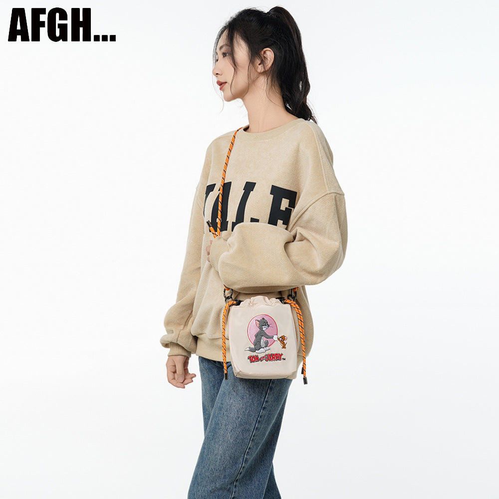 Warner Authorized Cat Mouse Embroidery Cartoon Bags