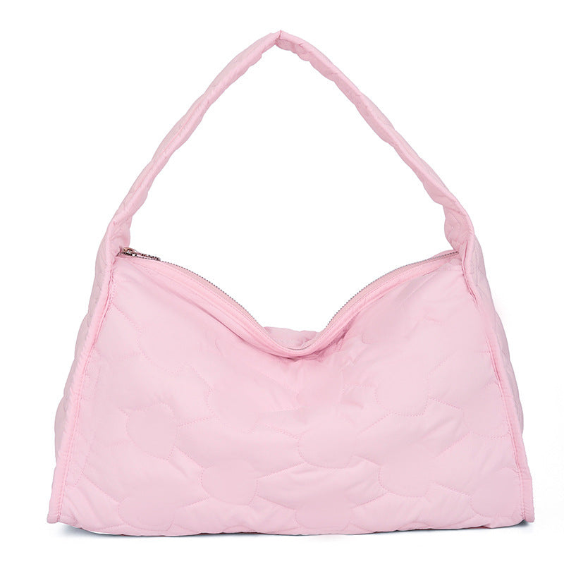 Padded Thai Fashion Embroidery Love Large Shoulder Bags