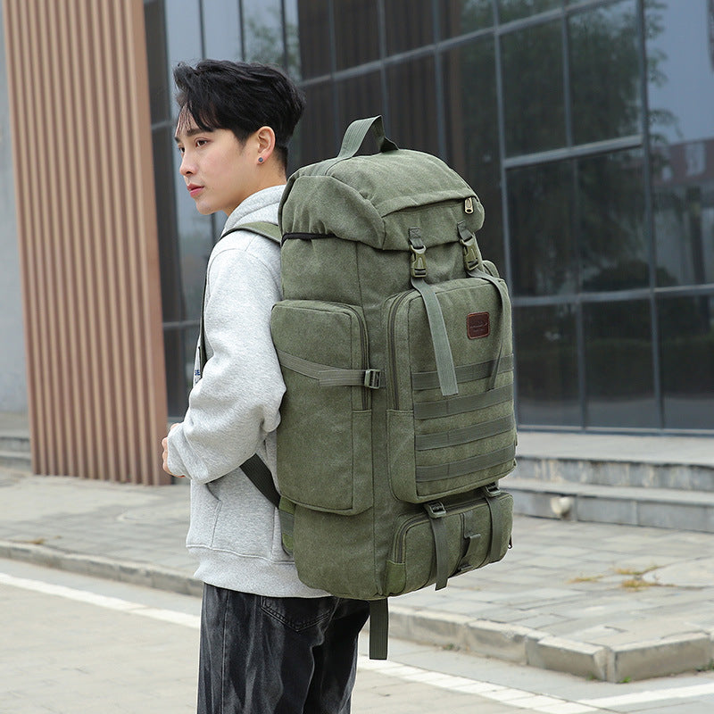 Women's & Men's & Canvas Large Capacity Simple Breathable Backpacks