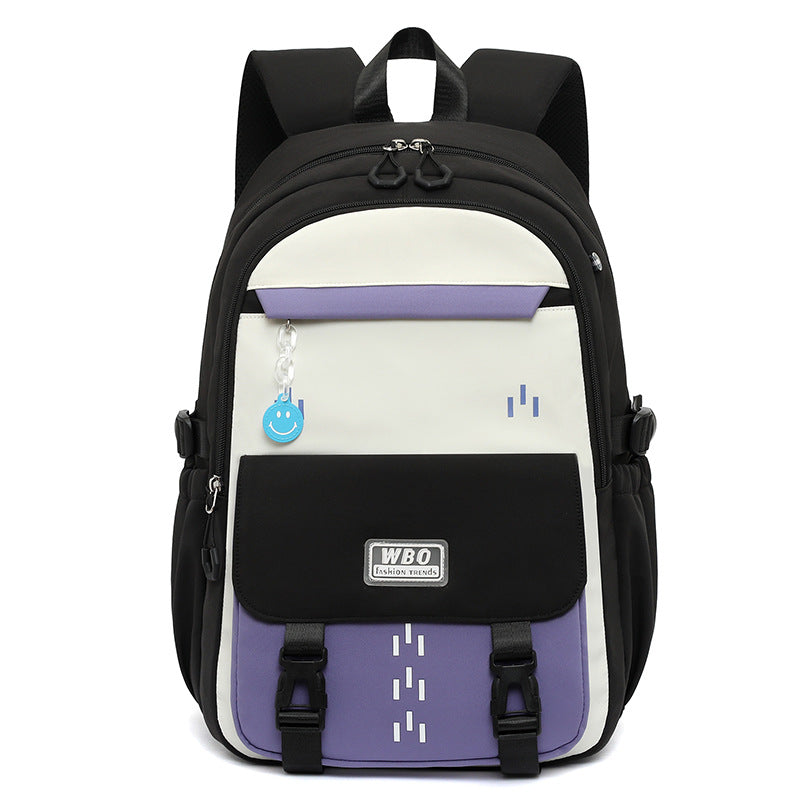 Good-looking Early High College Female Contrast Middle School Students' Schoolbags