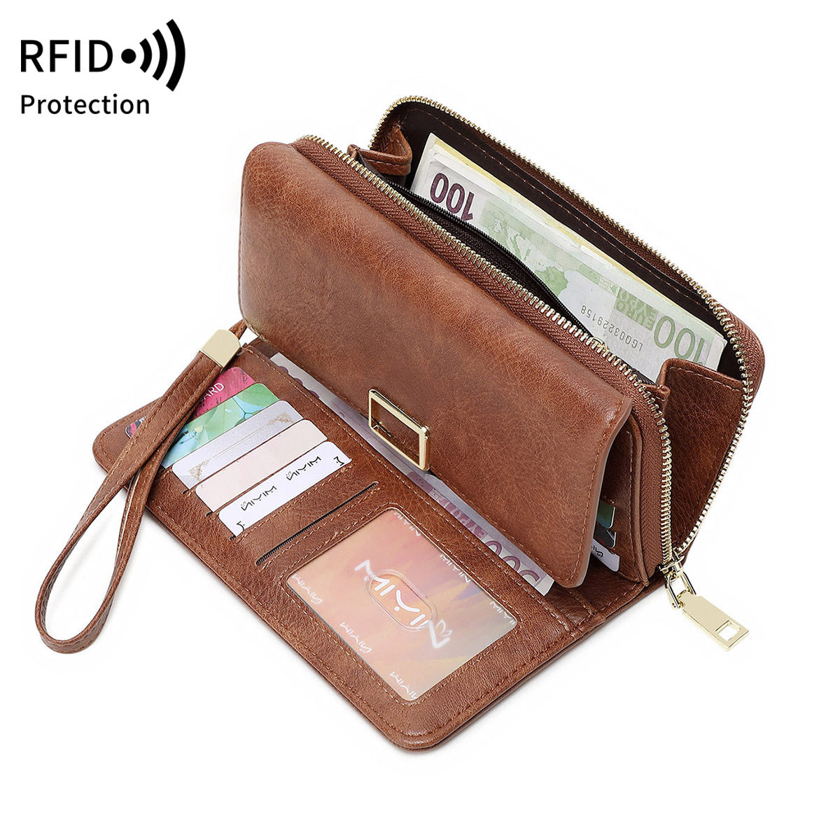 Classic Charming Women's Portable Long Retro Handbags