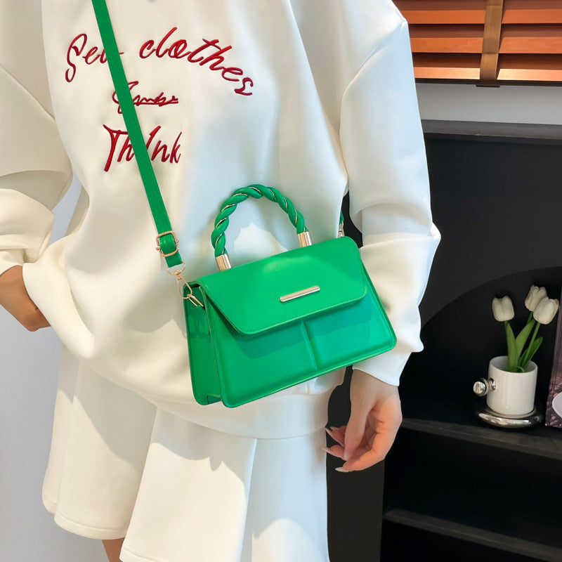 Women's Beautiful Solid Color Popular Western Style Women's Shoulder Bag