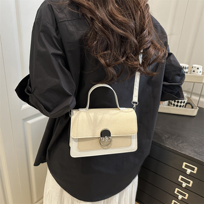 Women's Fashionable Beautiful Western Style Fashion Twist Solid Color Women's Shoulder Bag