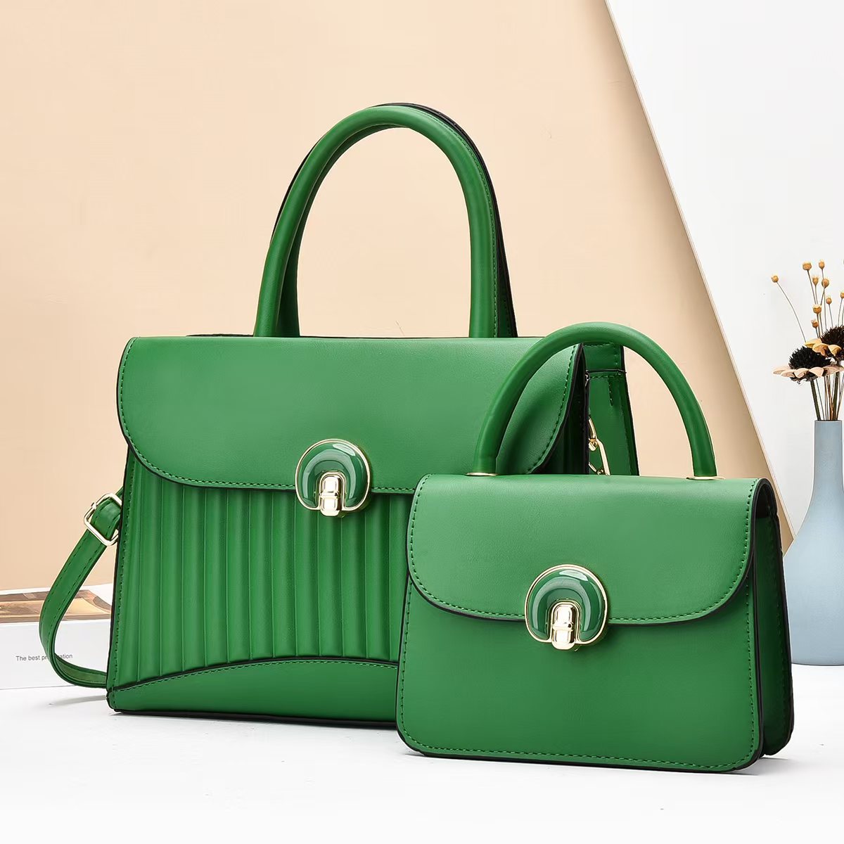 Women's Fashionable Elegant Big Korean Style Mother Handbags