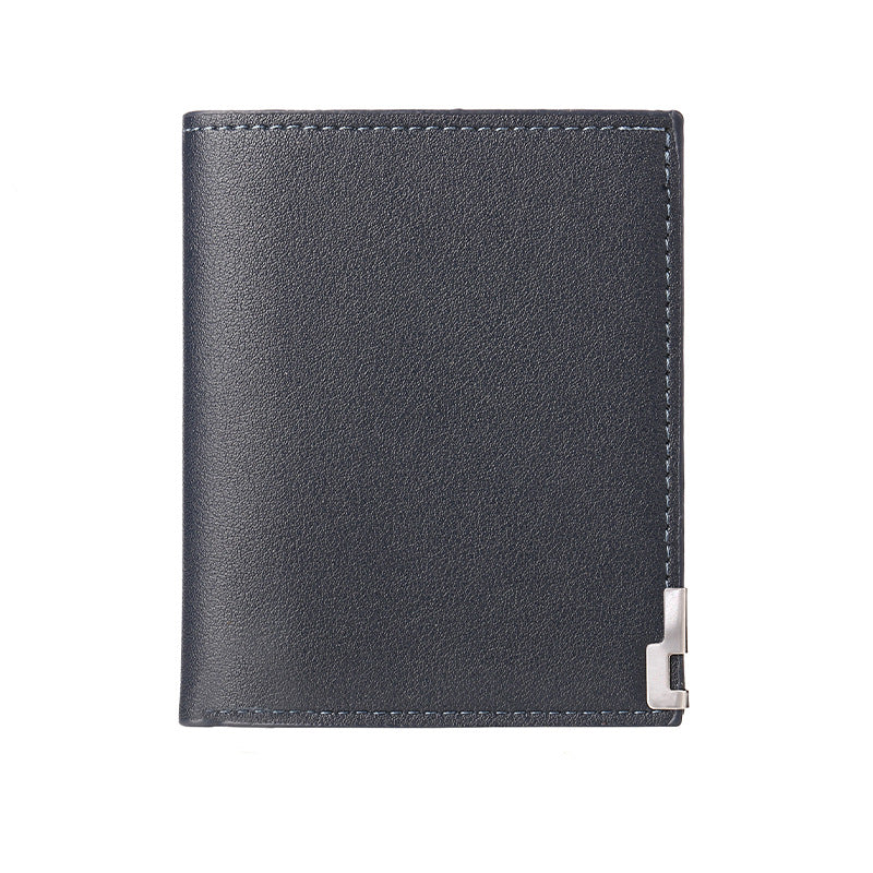 Men's Style Iron Edge Green Horizontal Multi Slots Card Holder