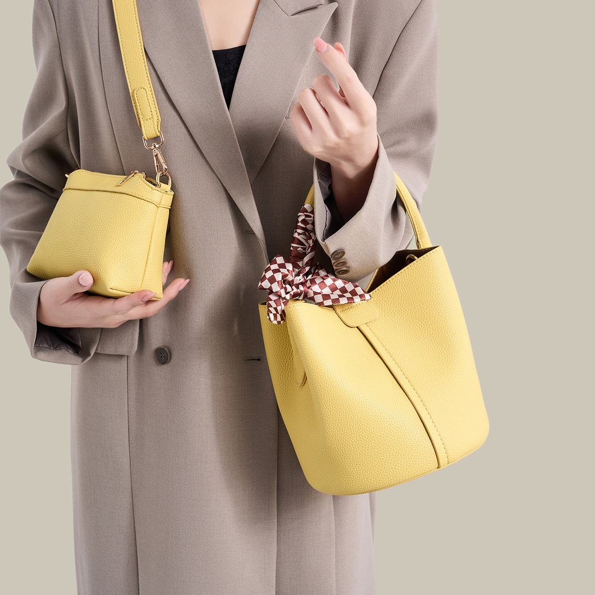 Women's Fashion Leisure Trendy Silk Scarf Vegetable Women's Handbag