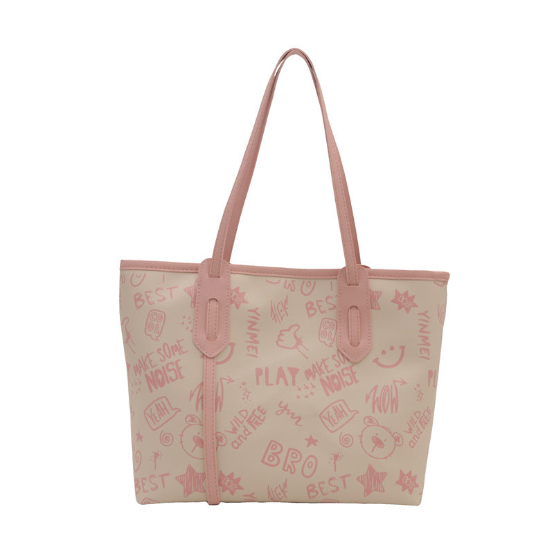 Commuter Large Capacity Personality Trendy Pendant Summer Popular Women's Shoulder Bag