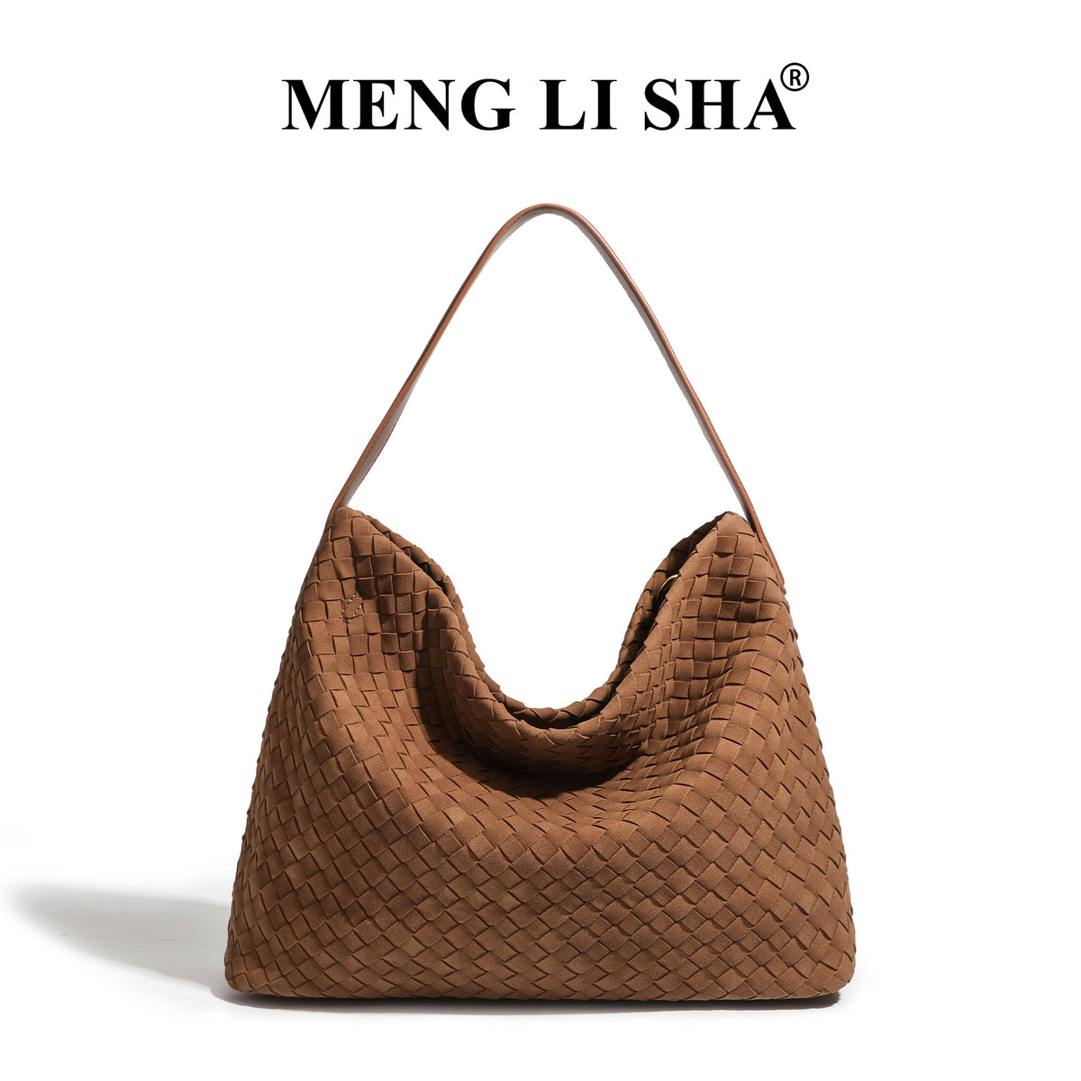 Retro High-grade Frosted Hand-woven Commuter Large Capacity Women's Shoulder Bag