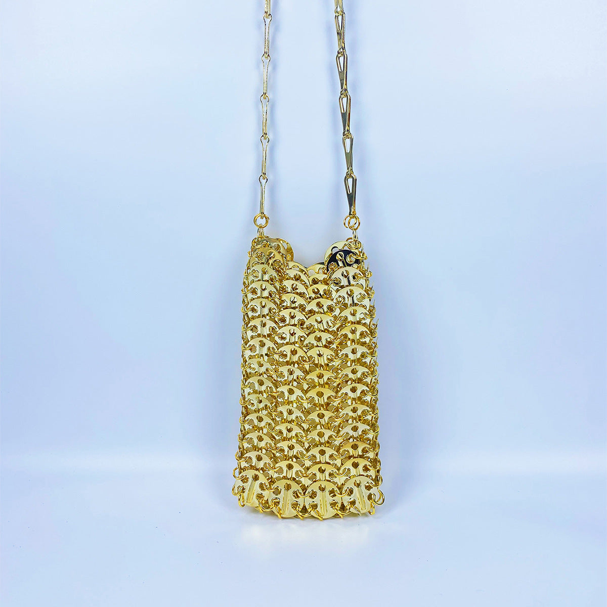 Women's Gold Sequins Handmade Fashion Mobile Niche Crossbody Bags
