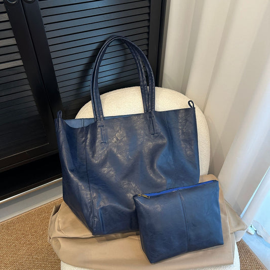 Women's Slouchy Large Capacity Totes Leather Tote Bags