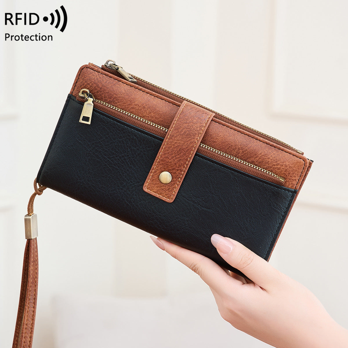 Women's Retro Fashion Clutch Multiple Slots Long Ladies Wallet