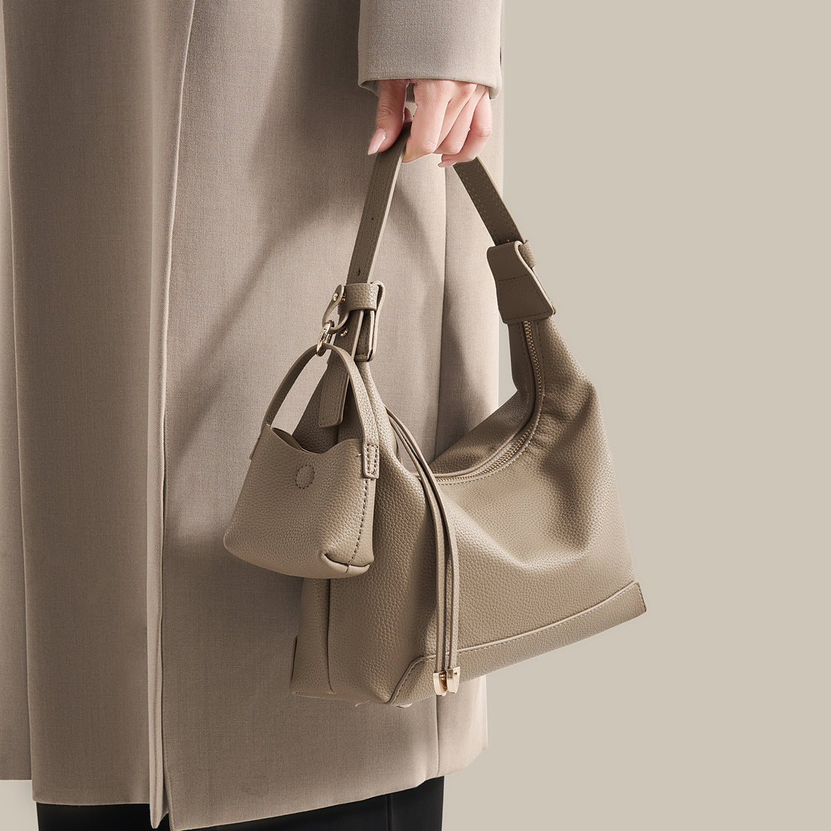 Carrying Trendy Underarm Advanced Sensor Dumpling Large Women's Handbag