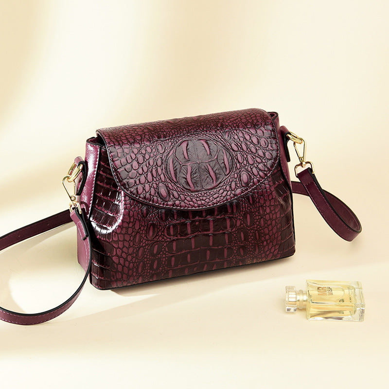 Women's Fashion Crocodile Pattern Classy Mom Women's Messenger Bag