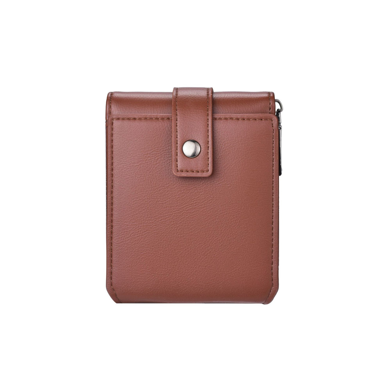 Men's Simple Thin Multiple Slots Large Capacity Zipper Horizontal Commuter Soft Men's Wallets