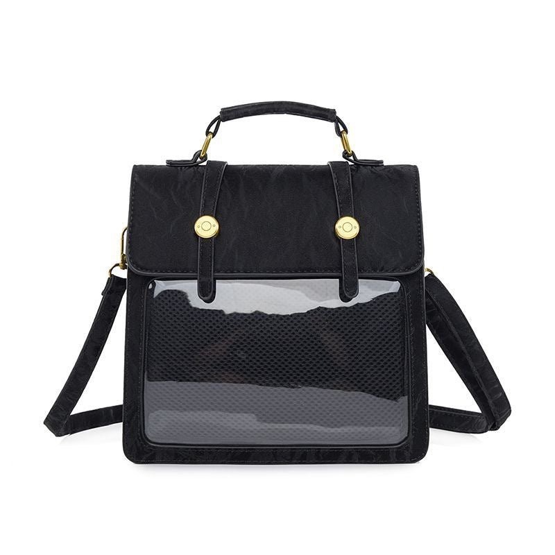 Two-dimensional Transparent Snack Volume Pain Female Three Backpacks