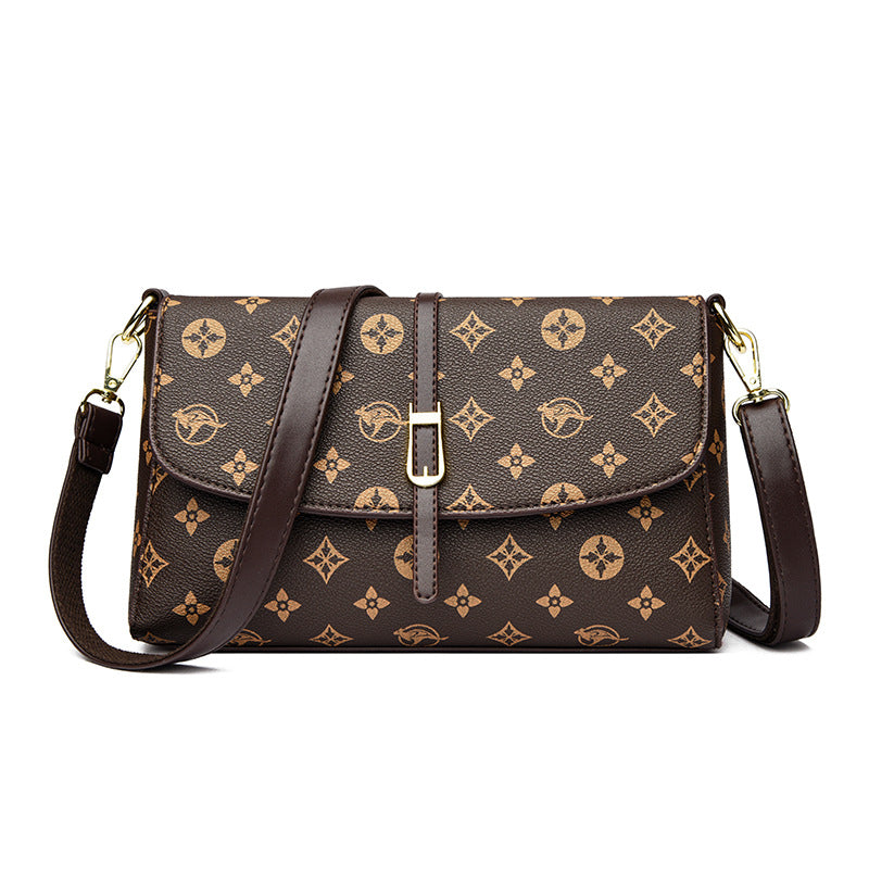 Mother's Soft Leather Western Style Underarm Women's Messenger Bag
