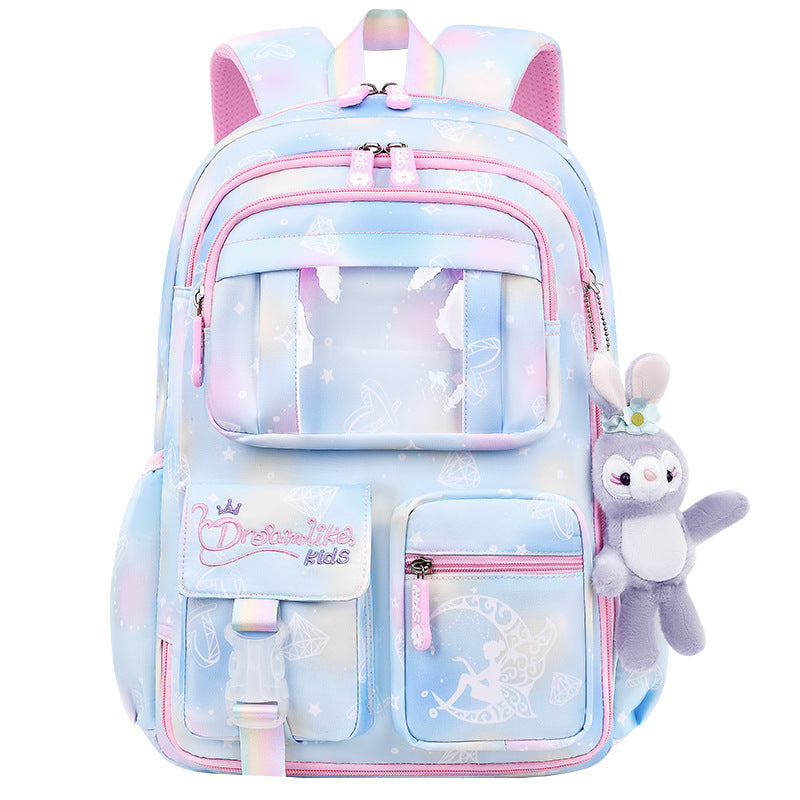 Female Refrigerator Open Door Lightweight Large Elementary School Students' Schoolbags