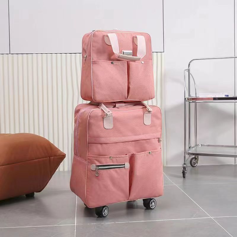 Women's Large Capacity Short Lightweight Folding Boarding Travel Bags