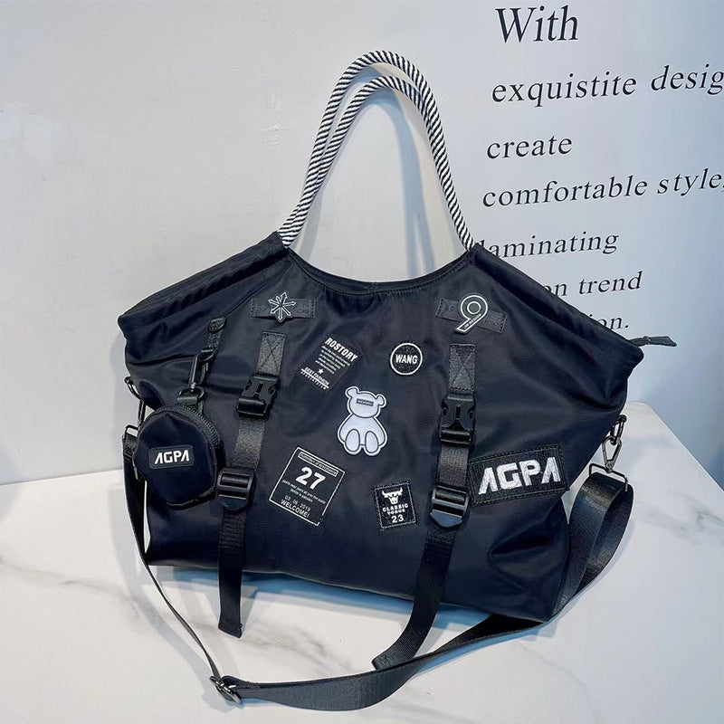 Waterproof Nylon Mesh Simple Large Capacity Women's Shoulder Bag