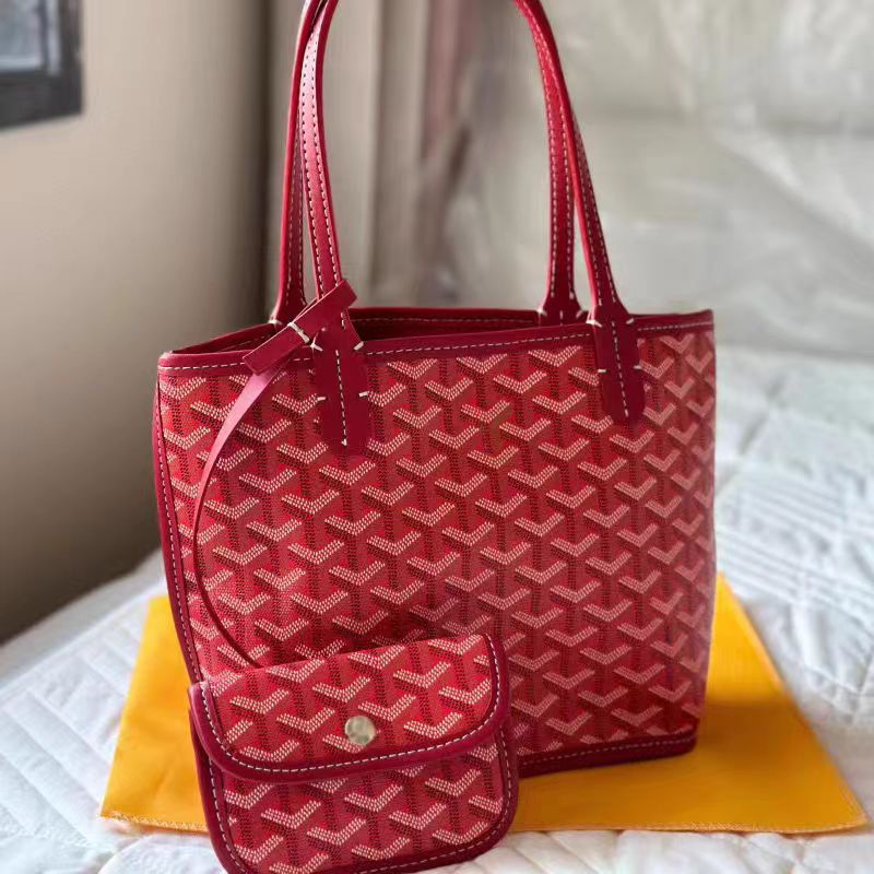 Women's Dog Teeth Vegetable Basket Classic Double-sided Handbags