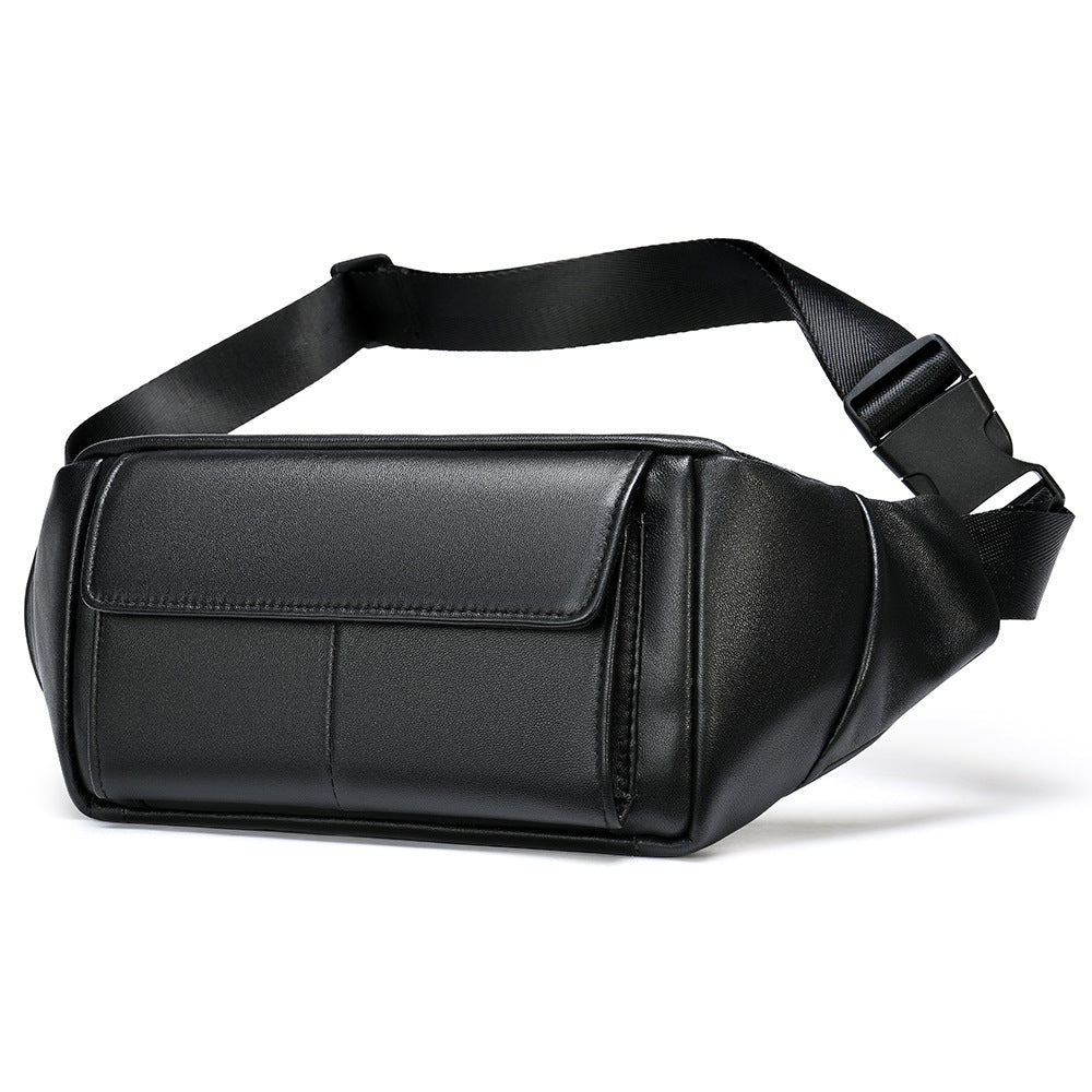 Men's Genuine Leather Mobile Business First Layer Men's Waist Packs