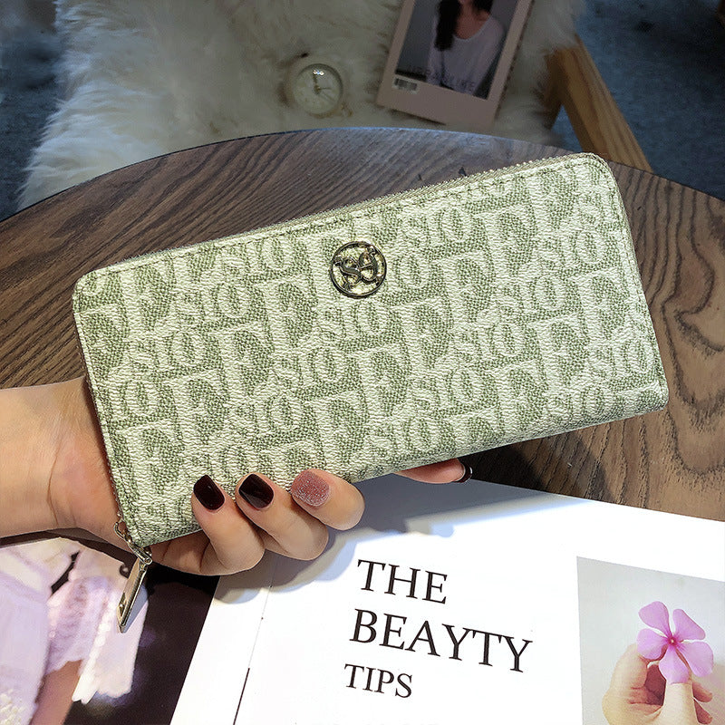 Women's Long Large Capacity One Zipper Ladies Wallet