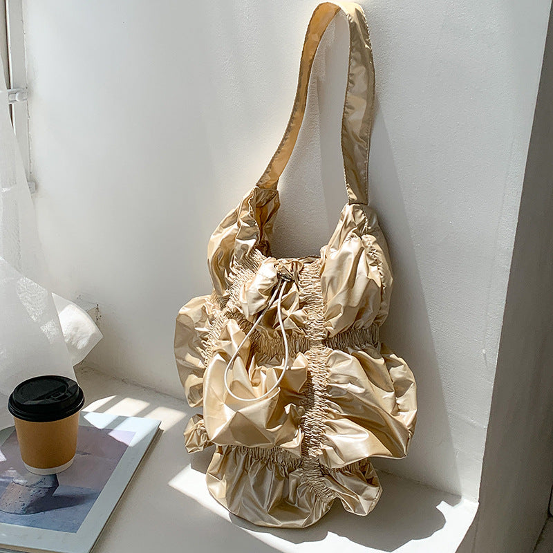 Personalized Drawstring Cloud Irregular Underarm High Shoulder Bags