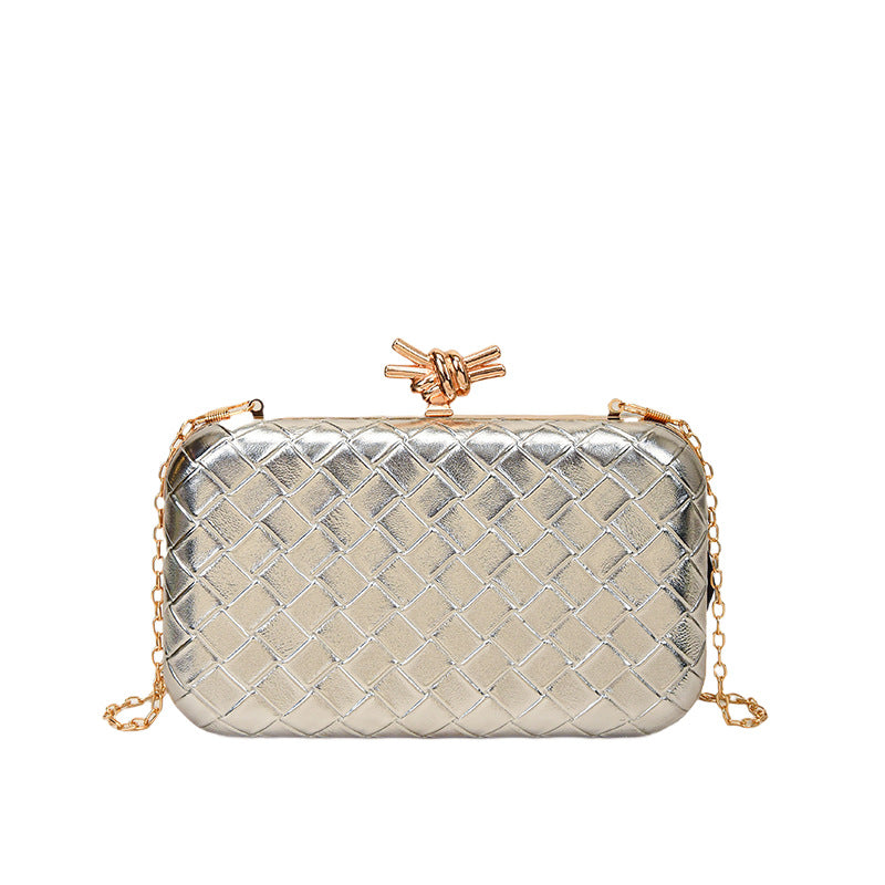 Track Dinner Hand-woven Design Chain Hand-held Bags