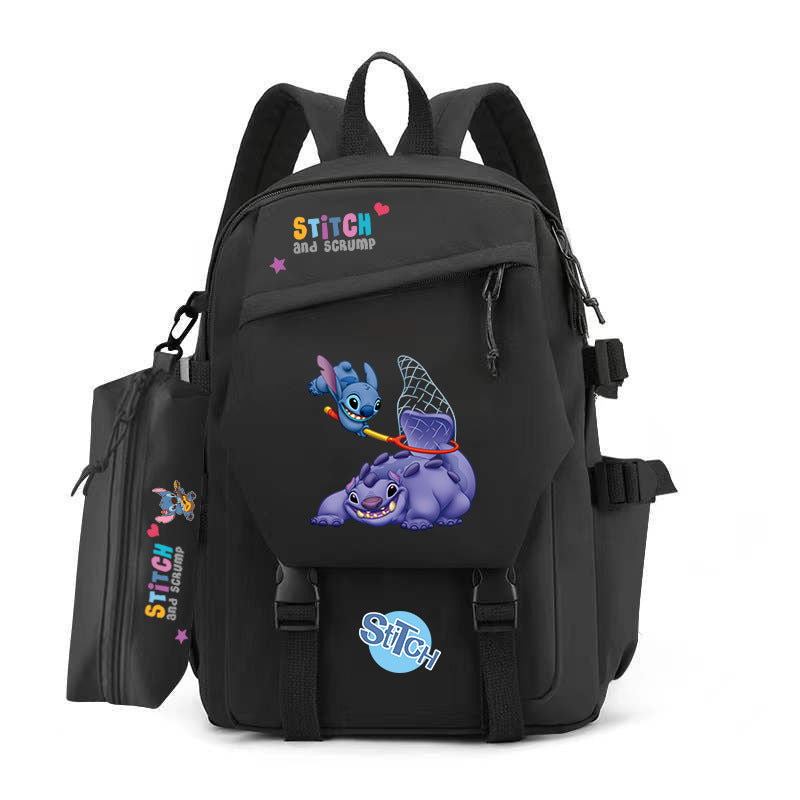 Stitch Pencil Large Capacity Trendy Hot Backpacks