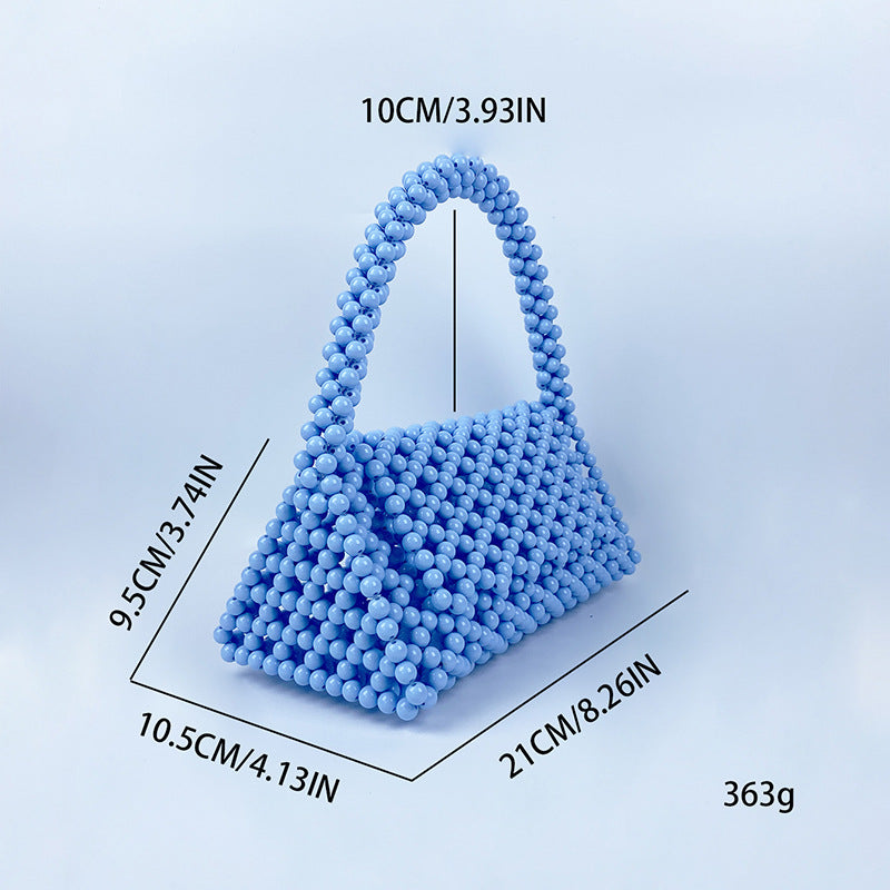 Women's Hand-woven Acrylic Beaded Retro Fairy Triangle Handbags