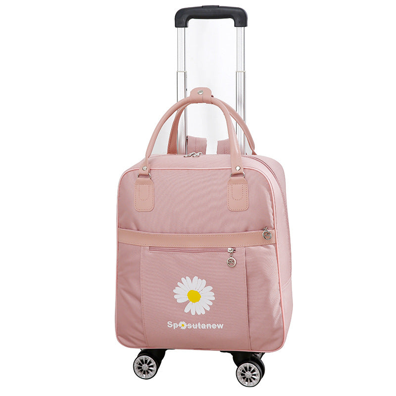 Women's Capacity Canvas Valise Fashion Portable Korean Travel Bags