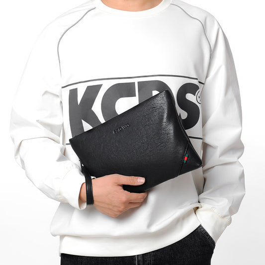 Men's Embossed Clutch Business Large Capacity Envelope Handbags