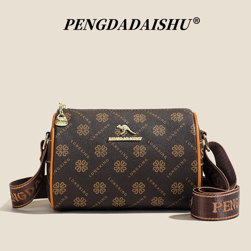 Women's Printed Wide Strap Trendy Fashion Commuter Women's Shoulder Bag