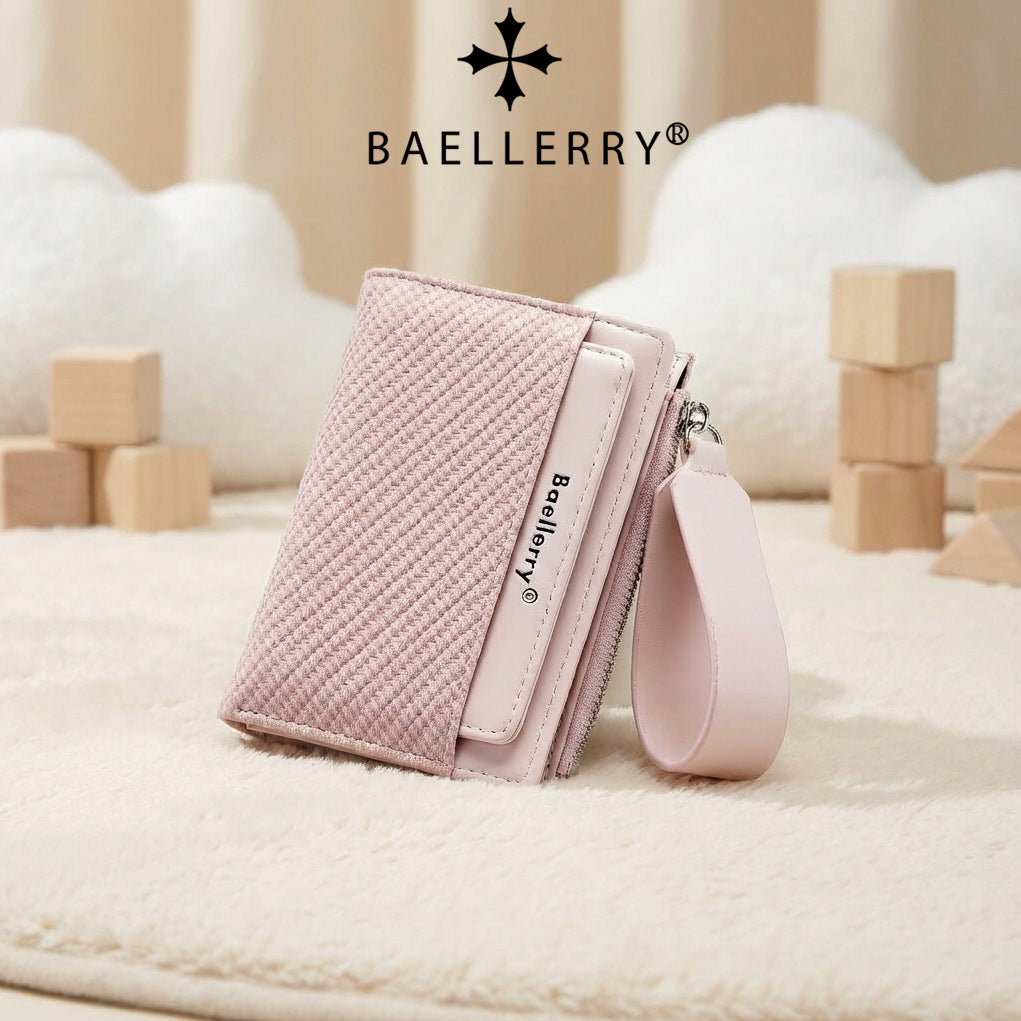 Women's Short High-grade Wrist Strap Fashion Zipper Ladies Wallet