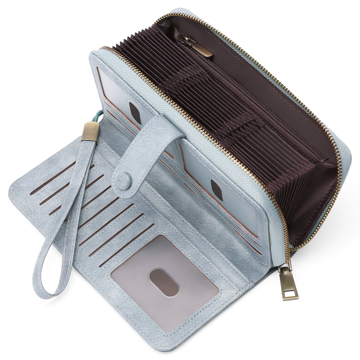 Women's Expanding Long Passport Multiple Slots Position Ladies Wallets