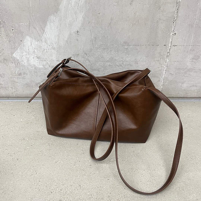 Women's Ge Texture Large Capacity Totes Soft Leather Crossbody Bags