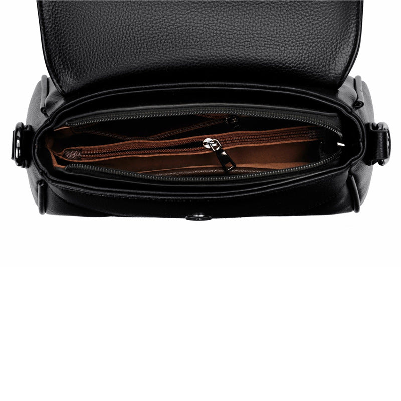 Women's Fashion Mom Underarm Soft Leather Simple Crossbody Bags