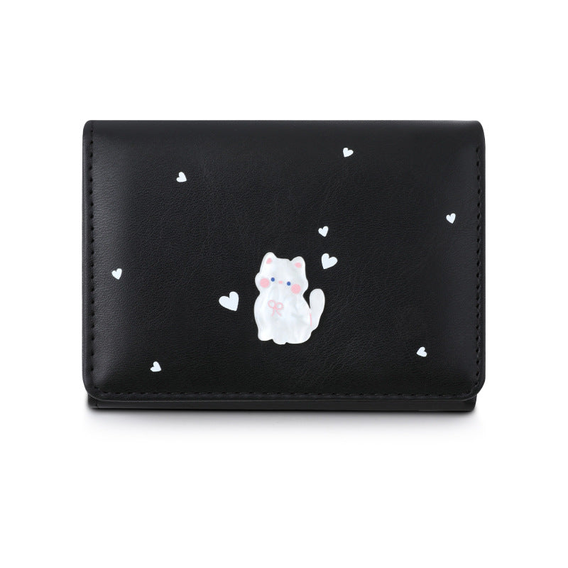 Women's Acrylic Cute Kitten Versatile High Sense Ladies Wallet