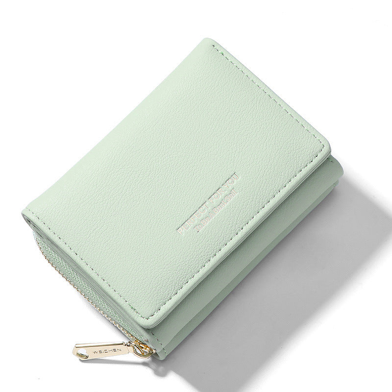 Women's Short Korean Zipper Simple Multifunctional Coin Purses