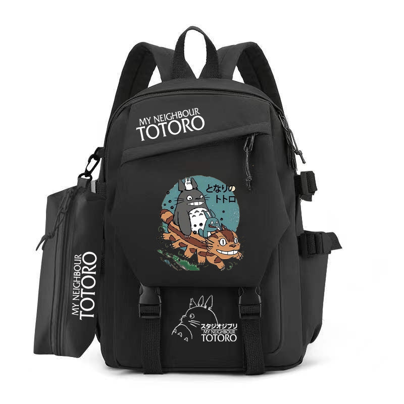 Women's & Men's & Cartoon Totoro Campus Class Large Backpacks