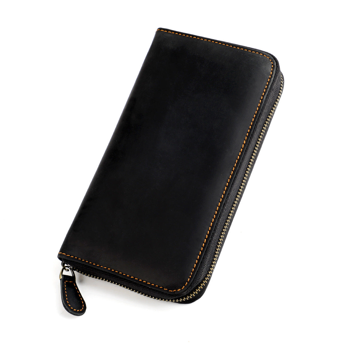 Women's & Men's & Retro Crazy Horse Leather Expanding Genuine Card Holder