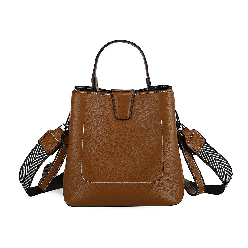 Women's Fashion Solid Color Soft Surface Versatile Crossbody Bags