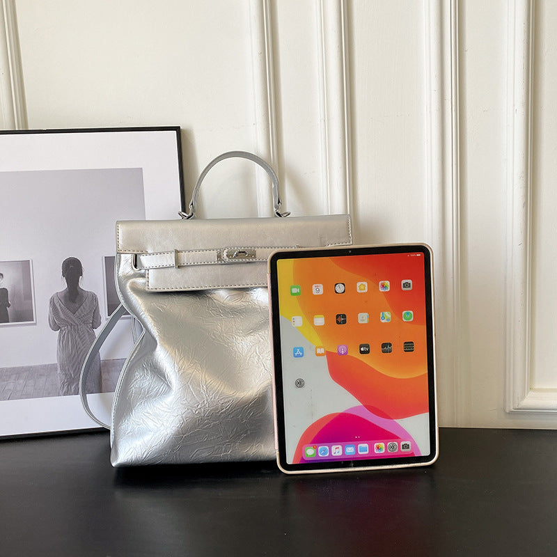 Women's & Men's & Summer Pleated Design For Fashion Backpacks