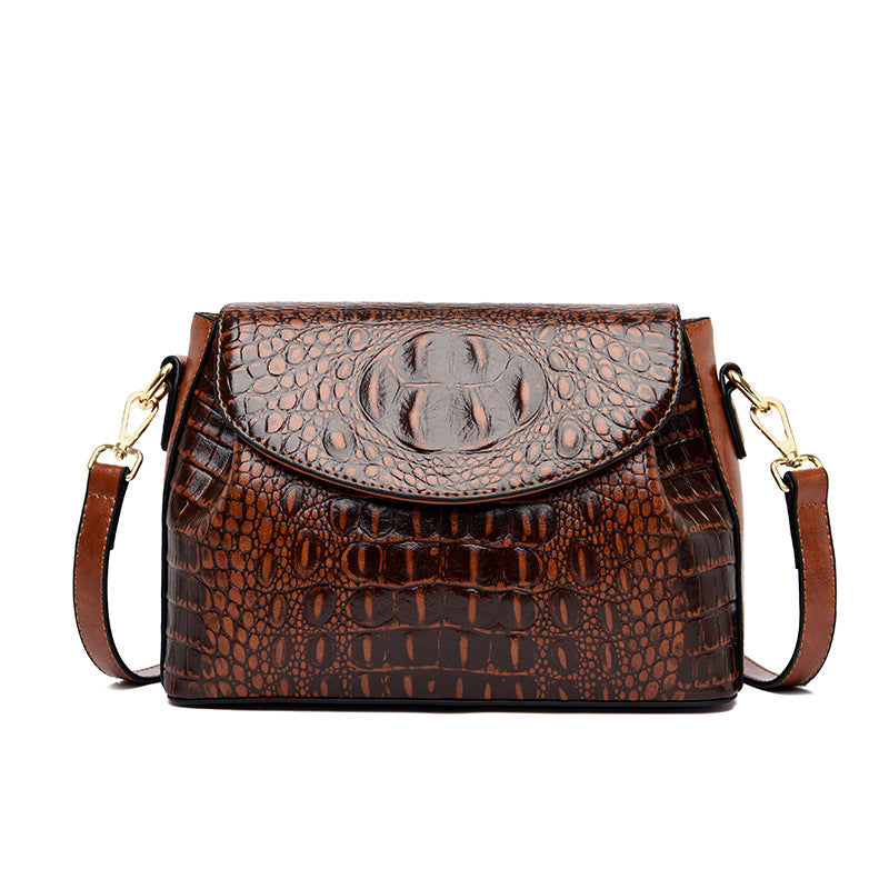 Women's Fashion Crocodile Pattern Classy Mom Women's Messenger Bag