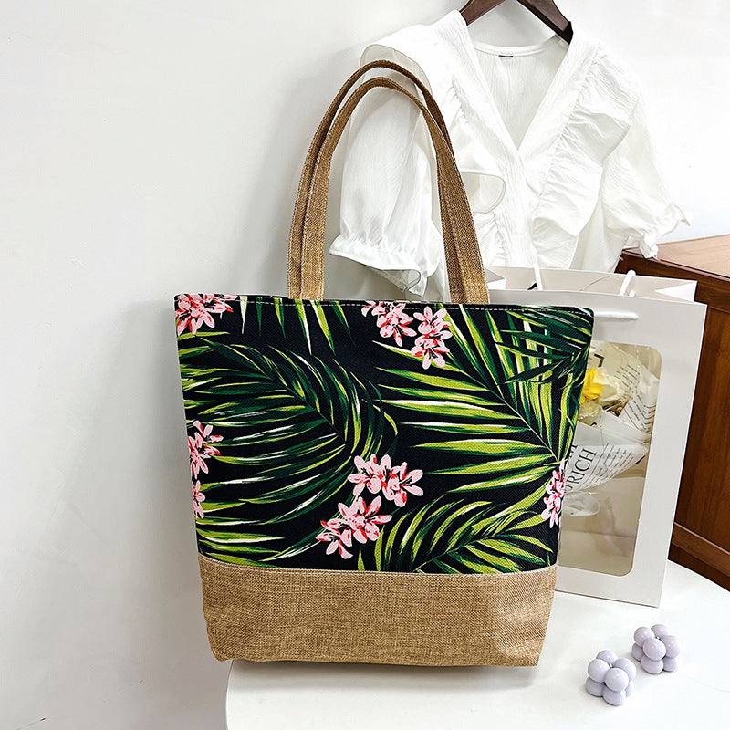 Women's Portable Simple Hot Printed Pattern Craft Large Women's Shoulder Bag