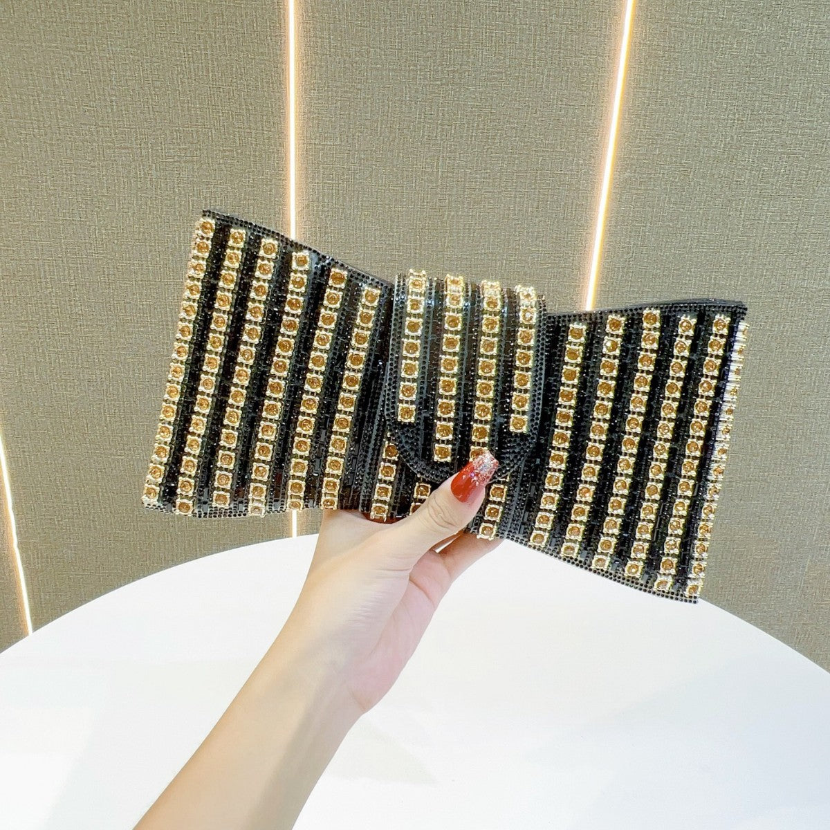 Retro High-grade Clutch Full Diamond Dinner Bags